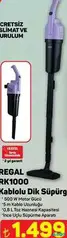 REGAL RK1000 KABLOLU DİK SÜPÜRGE REGAL RK1000 KABLOLU DİK SÜPÜRGE